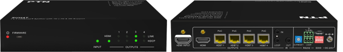 SUH4T :: เครื่องกระจายสัญญาณ HDMI เป็น HDBaseT 4 ช่องสัญญาณ พร้อม 1 ช่อง HDMI