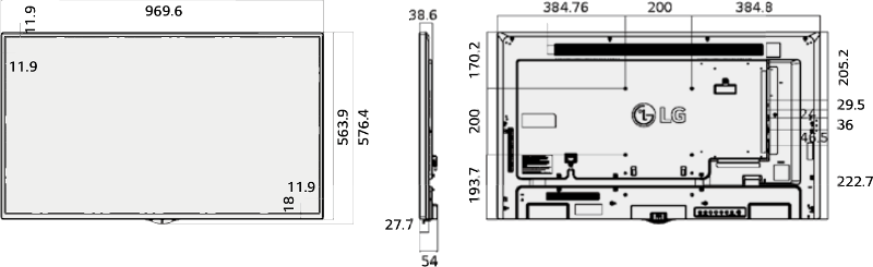 43SE3KB  :::  LG  :::  Professional and Commercial Display   :::  Signage series  ::: 