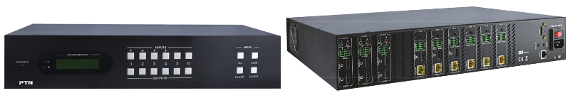 MUH66TP  :::  เครื่องสลับสัญญาณ HDMI เป็น HDBaseT แบบ 6x6 พร้อมถอดเสียงเป็นอนาล็อก รองรับ 4K
