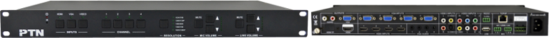 เครื่องเลือกสัญญาณภาพหลายชนิด 12 ช่อง  ออก 1 HDMI และ 1 VGA