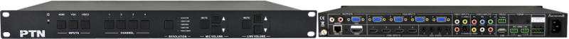 เครื่องเลือกสัญญาณภาพหลายชนิด 12 ช่อง  ออก 1 HDMI, 1 VGA และ 1 HDBaseT