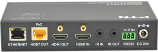 TPHD403PL :: เครื่องส่งและรับสัญญาณ HDMI, IR, RS232 และ Ethernet ผ่านสาย CAT5e, CAT6 ไกล 90 เมตร พร้อมส่งไฟเลี้ยงไปเครื่องรับ ด้วยเทคโนโลยี่ HDBaseT มีช่องต่อ HDMI Loop ที่ฝั่งเครื่องส่ง