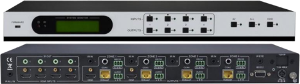 MHD44TP เครื่องสลับสัญญาณ HDBaseT แบบ 4x4 ช่อง พร้อมถอดเสียงเป็นอนาล็อก