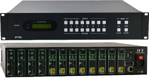 MHD88TP เครื่องสลับสัญญาณ HDBaseT แบบ 8x8 ช่อง พร้อมถอดเสียงเป็นอนาล็อก