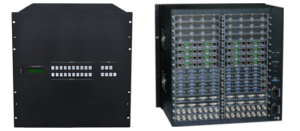 MMX6464 เครื่องสลับสัญญาณภาพเข้าออกหลายชนิด สูงสุด 64 ช่องเข้า 64 ช่องออก รองรับการ์ดสัญญาณได้หลวกหลายชนิด (16 การ์ดเข้า และ 16 การ์ดออก)