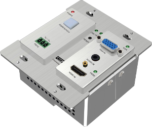 TPHD405PT-WPB วอลล์เมาท์ HDBaseT ส่งสัญญาณ HDMI หรือ VGA และ RS232 ไกล 60 เมตร พร้อม PoC