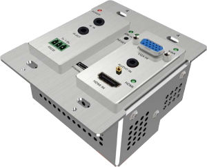 TPHD405PT-WPI วอลล์เมาท์ HDBaseT ส่งสัญญาณ HDMI หรือ VGA และ RS232, IR ไกล 60 เมตร พร้อม PoC